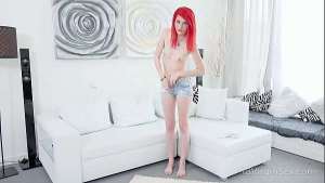 18 Virgin Sex – Kinky dude fucks ginger babe on camera