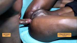 ANAL CREAMPIE, HOT EBONY