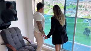 Cheating boyfriend!! He fucks his stepsister while his girlfriend watches! CUCKOLD!