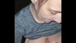 Fucking Her From Behind Then Cumming On Her Chest Outside – Redheaded Viking