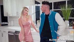 Guy motivated after stepmom gave blowjob