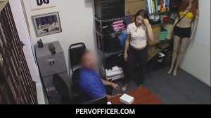 PervOfficer  – Brunette Teen To Fuck To Get Away With Stealing- Ava Eden