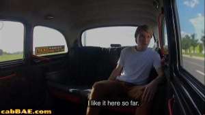 Taxi driving euro rides in reverse cowgirl before spoon sex