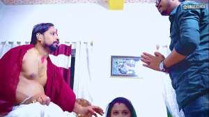 Tharki Dhogi Baba fucked Bhabhiji on the pretext of giving Birth and Creampied ( Hindi Audio )