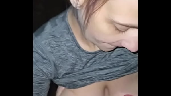 Fucking Her From Behind Then Cumming On Her Chest Outside – Redheaded Viking