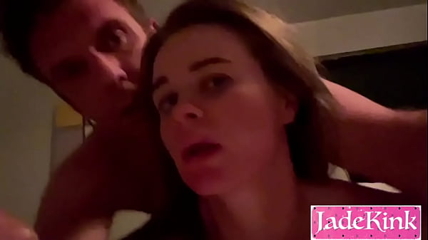 Slut fucked from behind while being slapped repeatedly, Perved on in the toilet