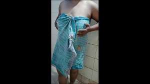 Wild Hot Just Married Desi Bhabi Naked Bath