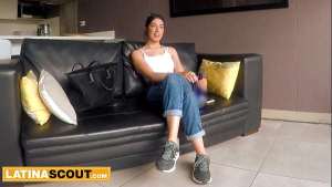 Cute Latina Model Roughed Up And Railed At Fake Bikini Casting