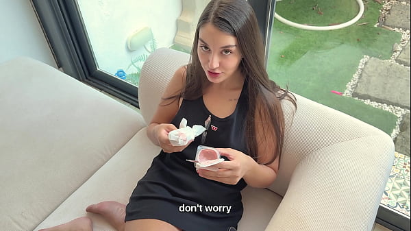 Stepsis Filled My Tank Top With Yogurt And I Filled Her Pussy With Cum