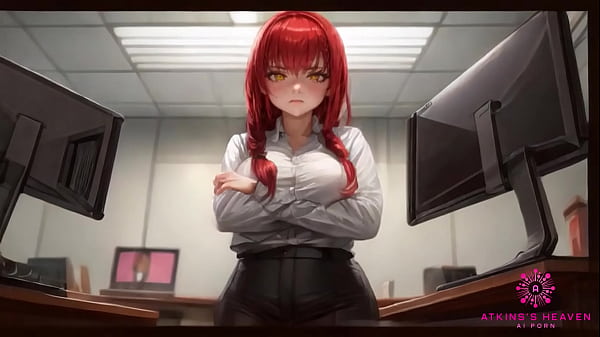 Beautiful Coworker With Big Tits Wants To Make You Cum At Your Desk – [AI Porn]