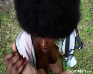 Czech Streets 152: Quickie With Cute Busty Black Girl
