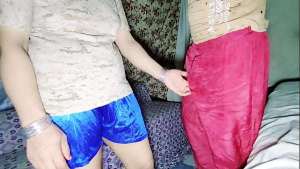 Colorful anal desi atmosphere, Husband wearing Muslim wife’s Shalwar fucks her doggystyle anal