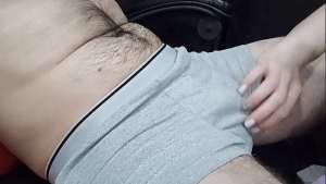 the stepdaughter did a manicure and, having seated her stepfather in a chair, brought him to orgasm with her gentle hands