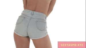 Sexy Tight Jean Shorts Ass Shaking ASMR