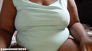 Naughty Ebony Girl Loves To Be A Slut, Masturbating in Front of her Camera until she Cums