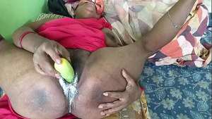 Horny indian housewife masterbating in front of camera and white juice of cum releasing from her vagina