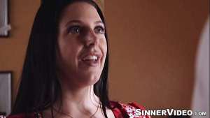 Hot big tits Angela White passionately rides the hard thick cock of horny Jay Smooth