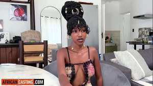 Tight Black Teen Rough Pussy Railed POV In Wild Interracial Audition
