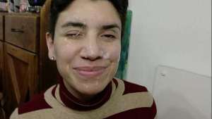 Old school facial! POV handheld camera