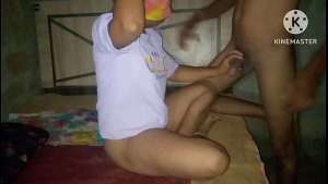 My stepsister’s husband returns from a trip and I give him a good welcome.