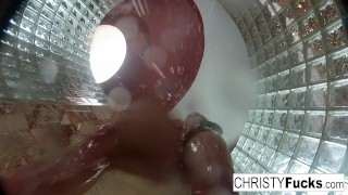 Christy Mack in the shower