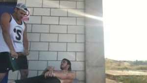 Cum with my friend in the street