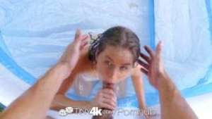 Tiny4K – Little flexible Lilly Ford wet wild ride with Danny Mountain