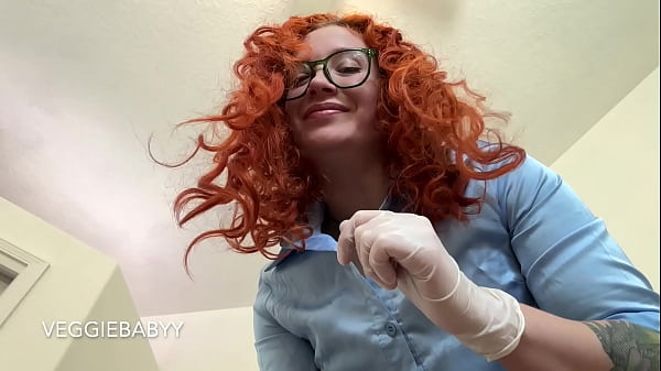 CFNM femdom step-sister gives medical exam and gloved handjob – full video on Veggiebabyy Manyvids