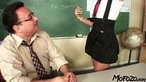 MOFOZO.com – This Brunette Student Is Not Skipping Her Sex-ED Class