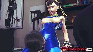 Chun Li Street Fighter 6 Fetish Porn – Sexy Cosplay Anime Girl In Blue Latex Costume Gets Her Pussy Licked Through Tight Pants In 3D Hentai Honey Select 2 Until She Moans And Orgasms Hard