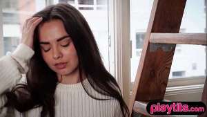 Tiny Canadian teen strips and shows her petite irresistible body