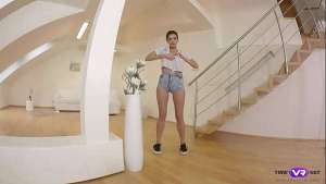 TmwVRnet.com – Penelope Cum – Chick shows satisfied pussy