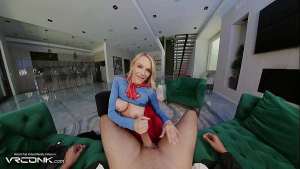 VR Conk: Busty Blonde Supergirl Fucks In Heels In DC Comics Cosplay Parody