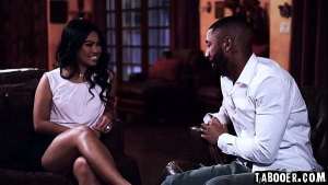 Asian wife Cindy Starfall cheats just after counseling session. She fucks a hunk man gobbling his big black cock before taking it in her hungry cunt.