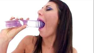 MAKAYLA COX Sexy Big Tits Huge Cock POV Deepthroat Face Fuck Blowjob and Cum Swallow