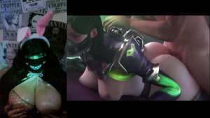 Otaku Girl with big tits watching a Hentai video Rule 34 Valorant Compilation