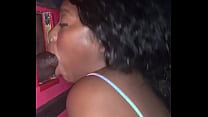 Ebony goes to the gloryhole