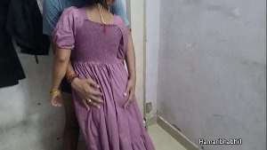 Sexy indian bhabhi enjoy hard sex in sexy gown.