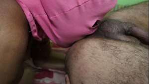 Indian aunty enjoying erotic oil massage of ass then random fucked by nephew