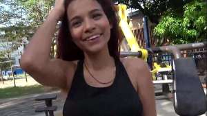 Amateur Busty Latina Teen RAMMED By American BWC Doggystyle