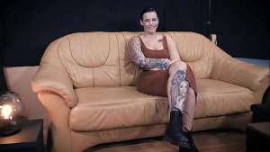 Amateur model Cardi at her first casting!