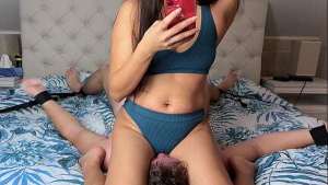 Bondage Facesitting Ignore on the Bed