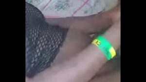 Busty black babe fucked missionary style