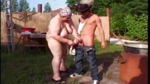 Chubby Bitch Sucks Dick @ Phat Farm