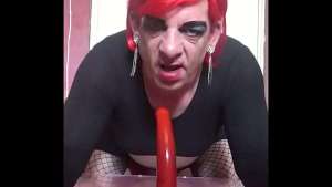 crossdressing sissy would love to do this to a real mans cock would you let him do this to you