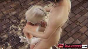 Emma Frost Sexy Blonde Rule34 Hentai – Big Titfuck, Bondage Standing Blowjob & Handjob Cumshot