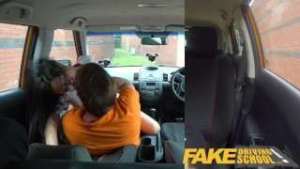 Fake Driving School Sexy Japanese Rae Lil Black hot for instructors cock