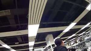 Gorgeous czech teenie gets tempted in the supermarket and shagged in pov