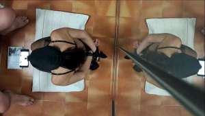 Preview – Bondage MILF blowjob with cum in throat