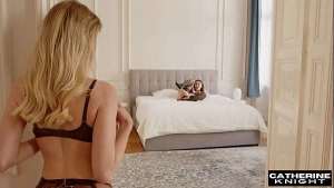 Roommate Bella Spark Catches Catherine Knight Masturbating!